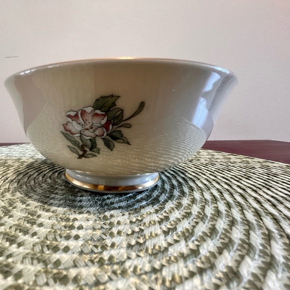 Lenox Serenade Bowl 24k Gold Hand Gilded - Vintage 1950's Made in USA - Picture 3 of 10